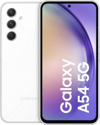 Refurbished Samsung Galaxy A54 5G - 256GB - Awesome White. Lichte gebruikssporen.
