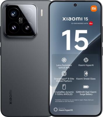 Refurbished Xiaomi 15. 12GB RAM. 512GB. Zwart. Lichte gebruikssporen.