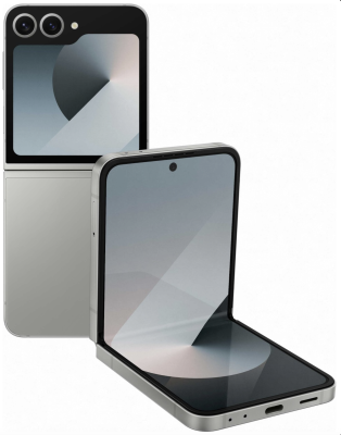 Refurbished Samsung Z Flip 6. 256Gb. Silver Shadow. Lichte gebruikssporen.