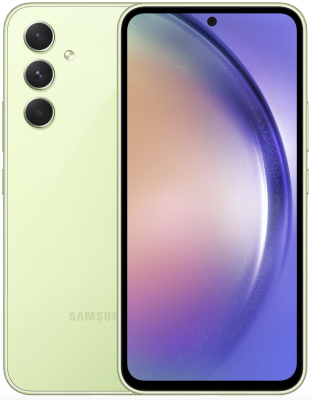 Refurbished Samsung Galaxy A54 5G - 256GB - Lime. Lichte gebruikssporen.