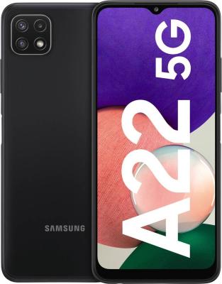 Refurbished Samsung Galaxy A22 5G - 128GB - Grijs. Lichte gebruikssporen.