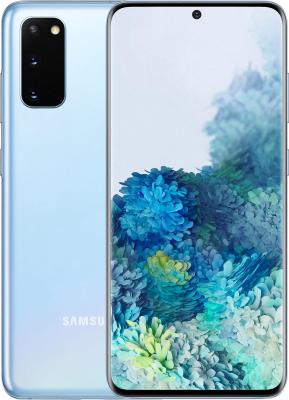 Refurbished Samsung S20 5G. 128Gb. Cloud Blue. Lichte gebruikssporen.