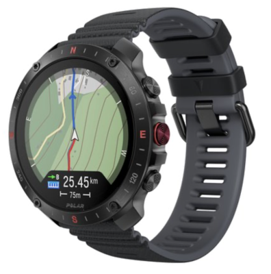 Refurbished Polar Polar Grit X2 Pro Stainless steel zwart. 49mm. Lichte gebruikssporen.