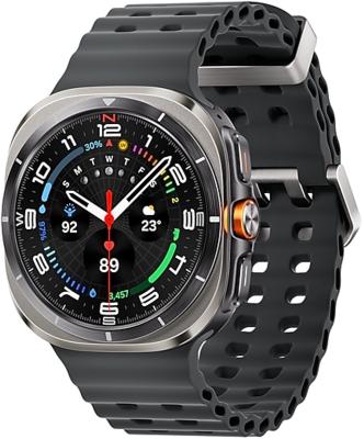 Nieuwe Samsung Galaxy Watch Ultra 47mm + 5G - titanium Grey - Zwarte band - Nieuw, geopende doos.