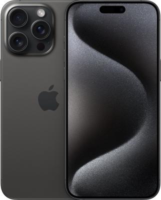 Refurbished iPhone 15PRO MAX 1Tb. Zwart Titanium. Lichte gebruikssporen.