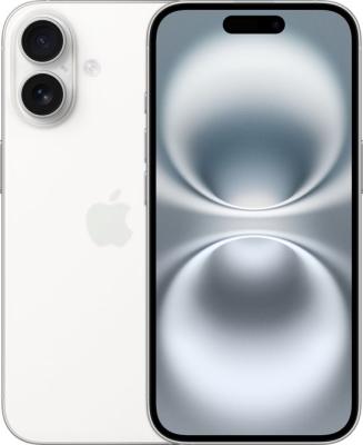 Refurbished iPhone 16 128Gb. Wit. Lichte Gebruikssporen