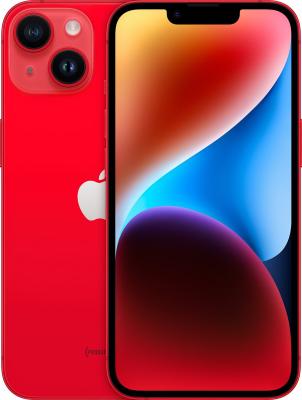 Refurbished iPhone 14 256Gb. E-sim Rood. Nieuwstaat.
