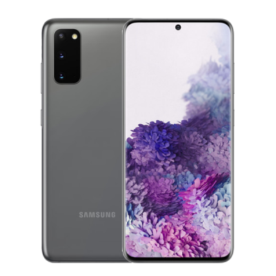 Refurbished Samsung S20 5G. 128Gb. Comsic Grey. Lichte gebruikssporen.