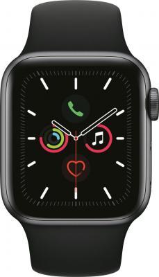 Apple Watch serie 5 40mm. Zwart/zwarte sportband. Lichte gebruikssporen.