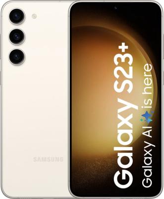 Refurbished Samsung Galaxy S23 Plus 5G - 256GB - Cream. Lichte gebruikssporen.