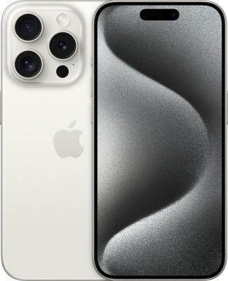Refurbished iPhone 15PRO 128Gb. Wit Titanium. Lichte gebruikssporen.