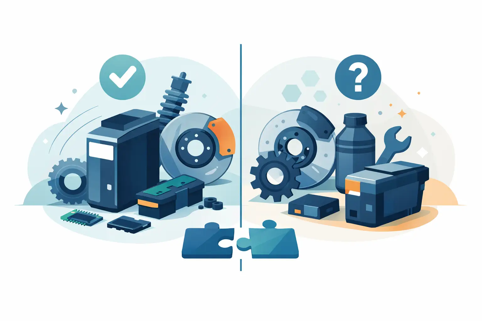 Originele onderdelen versus compatible