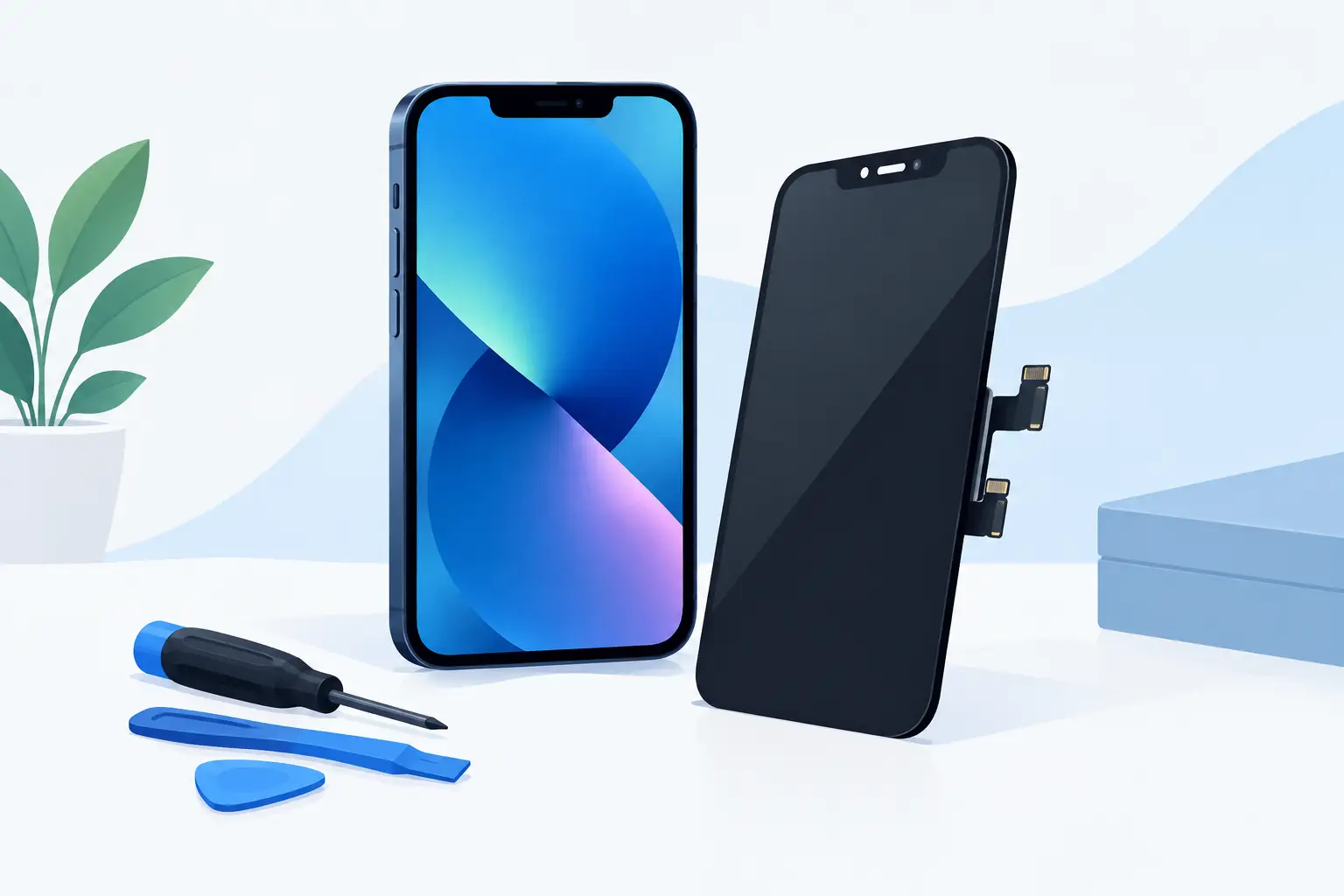 Scherm iPhone 14 vervangen zonder verrassingen Scherm iPhone 14 vervangen zonder verrassingen