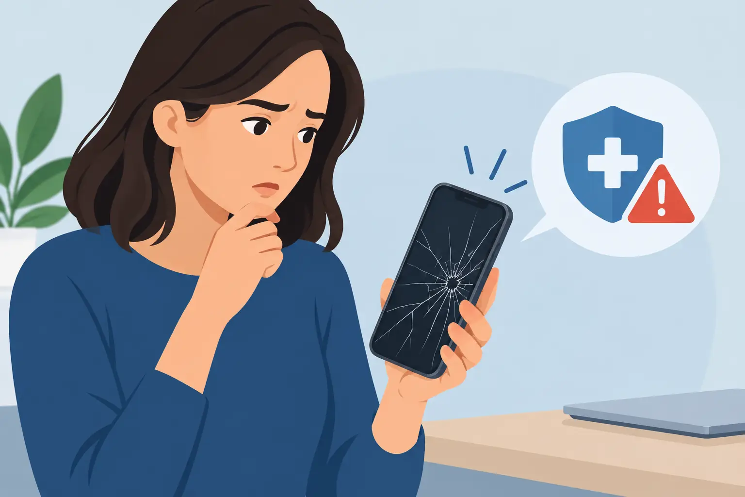 Is een gebarsten scherm gevaarlijk voor u? Is een gebarsten scherm gevaarlijk voor u?