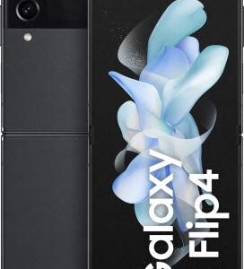 Galaxy Z Flip4 smartphone met opvouwbaar ontwerp en dubbele camera, ideaal voor snelle communicatie en stijlvolle techniekliefhebbers.