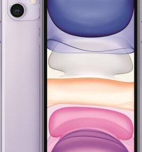 IPhone met scherm met gekleurde abstracte patronen, reparatiediensten van MobileFixit, professionele smartphone reparaties en accessoires in België.