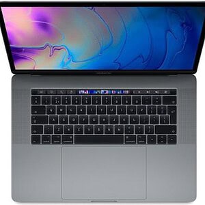 Refubished Macbook Pro 15inch RETINA MET TOUCHBAR, Intel Core I7 2.7Ghz, 16Gb Ram, INTEL HD530 1536Mb , 1Tb SSD SPACE GREY Lichte gebruikssporen.